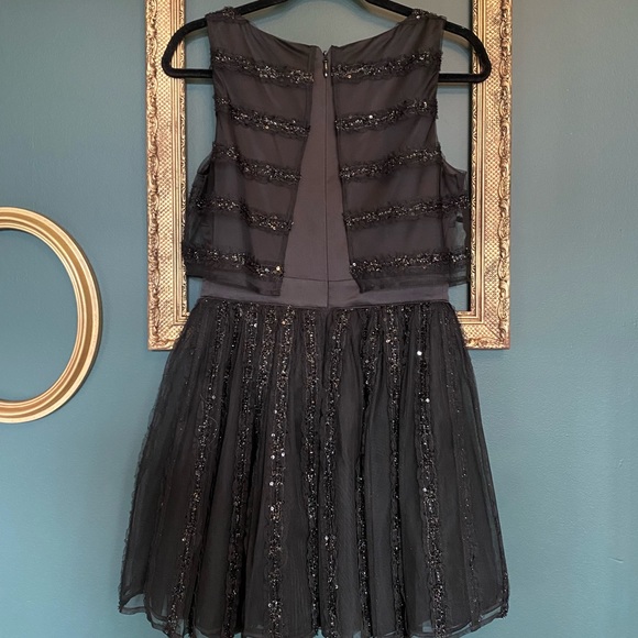 BEBE Cocktail/Party Dress - Black, Sequins - Picture 6 of 9
